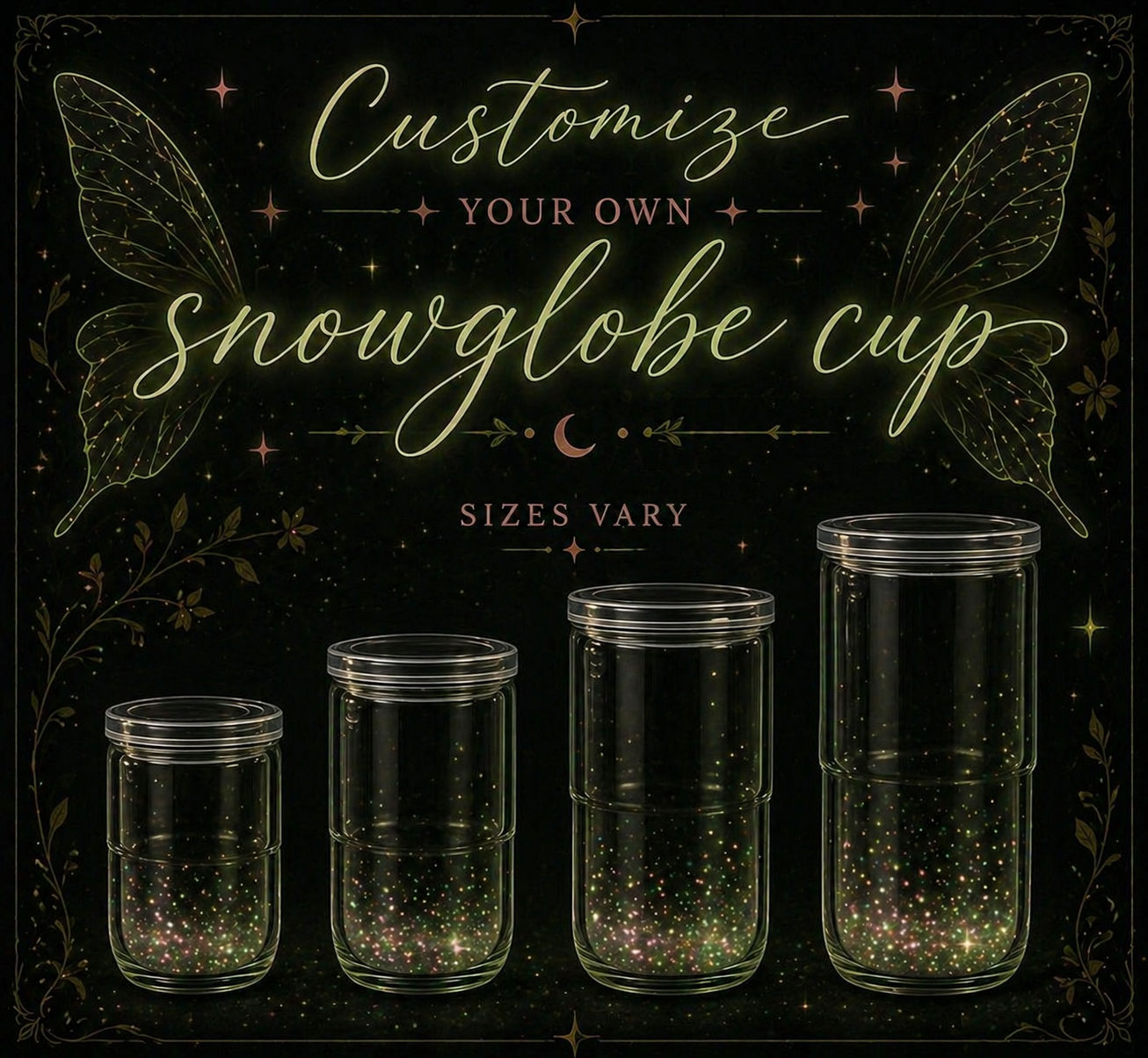Choose your custom snow globe cup